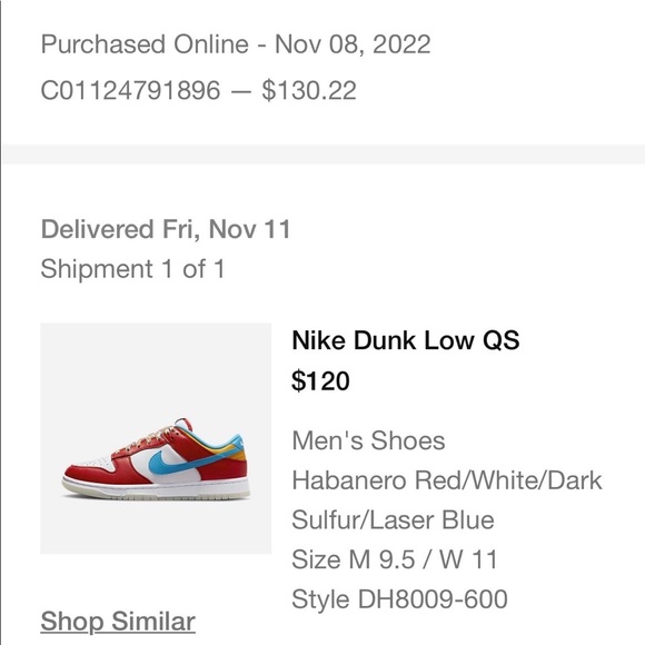 Nike Dunk Low QS Fruity Pebbles 9.5 Lebron James shoes sneakers - Picture 7 of 7